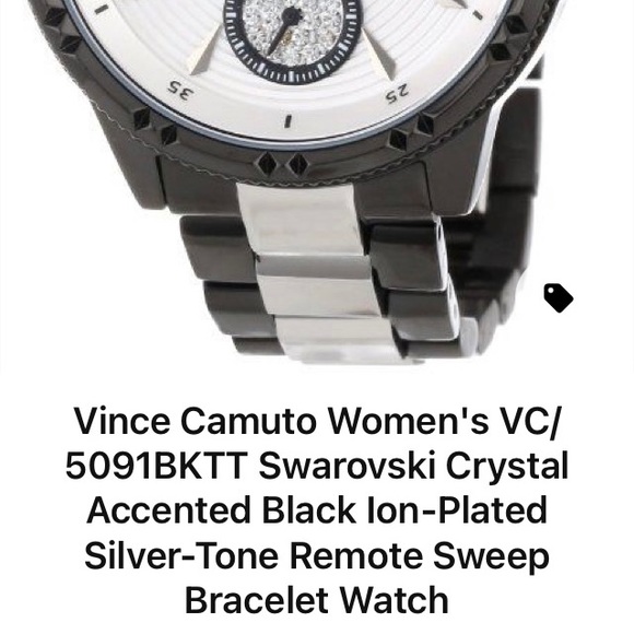 Vince Camuto Black and Silver Bracelet Watch - Picture 6 of 6